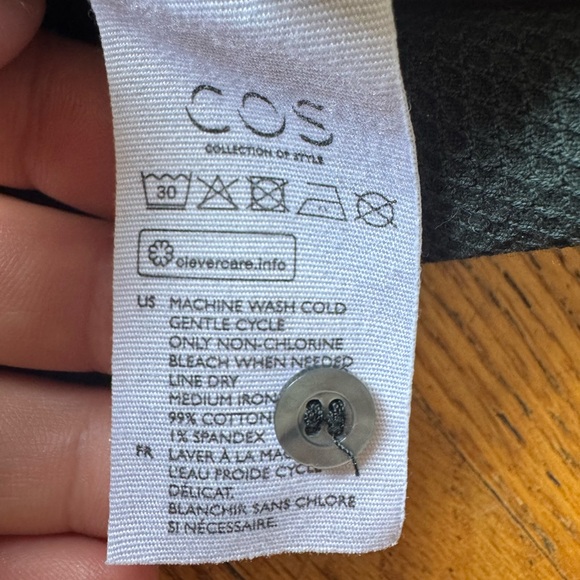 COS Green Textured POLO - Picture 5 of 14